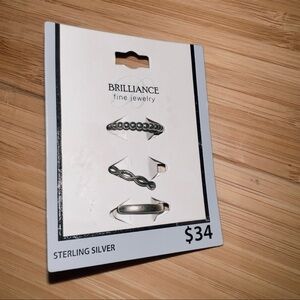 Brilliance Sterling Silver Ring Set